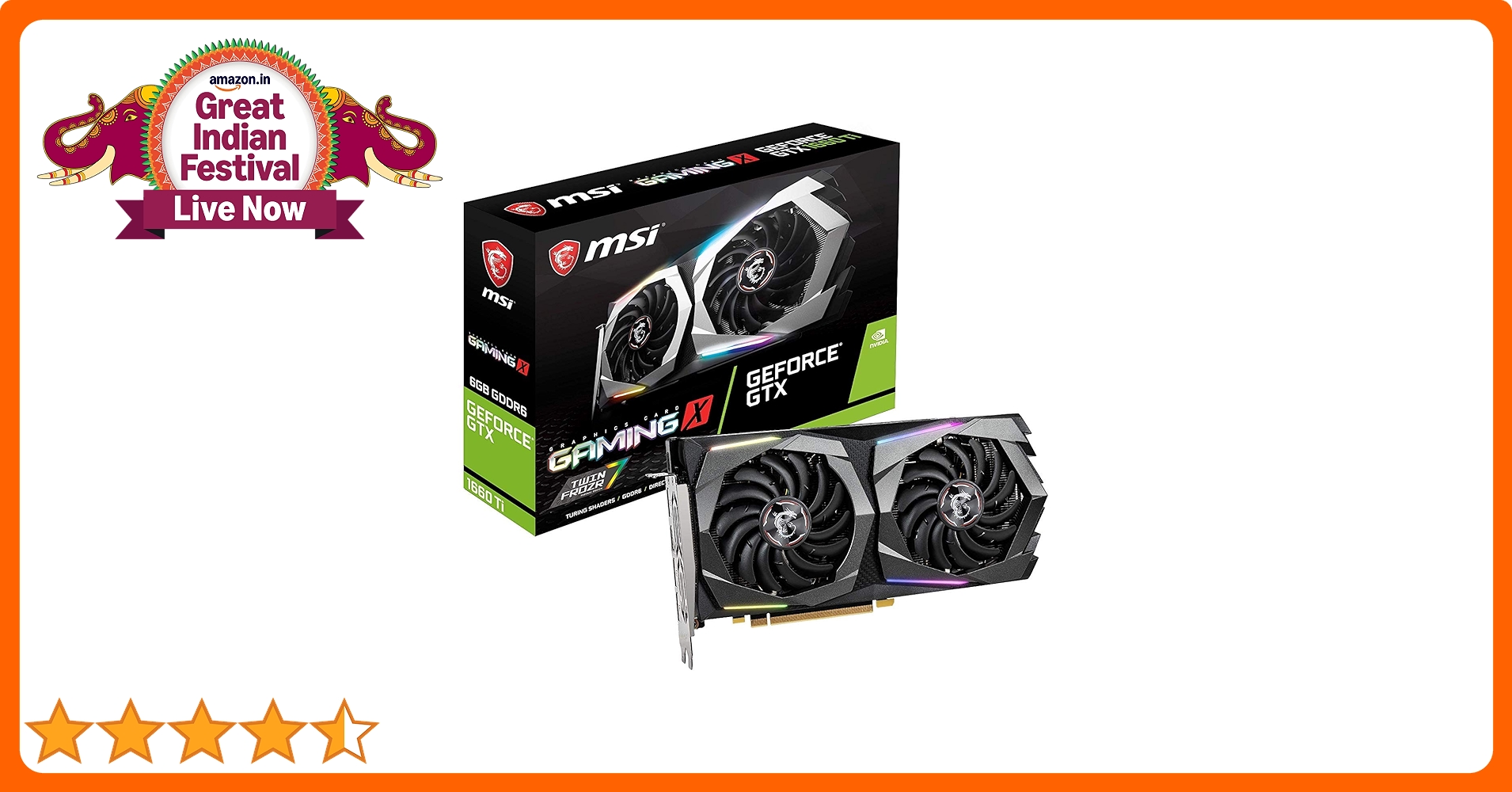 MSI GeForce GTX グラフィックボード 1660ti Amazon.in: Buy MSI Gaming GeForce GTX 1660 Ti 192-bit HDMI